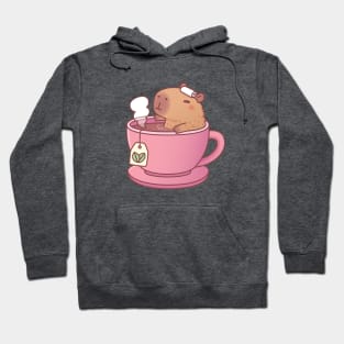 Cute Capybara Relaxing In Cup Of Tea Hoodie